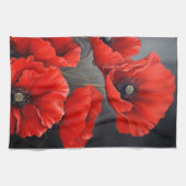 Linge De Cuisine Fleurs de pavot rouge (Horizontal)