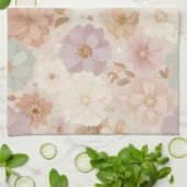 Linge De Cuisine Fleurs de Prairie Céleste (Plié)