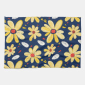 Linge De Cuisine Fleurs de rayonne et papillon (Horizontal)