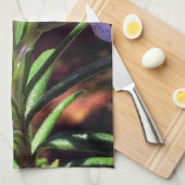 Linge De Cuisine Fleurs de romarin (Quart Plié)