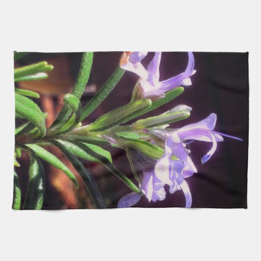 Linge De Cuisine Fleurs de romarin (Horizontal)