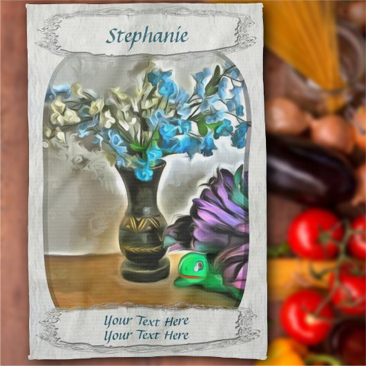 Linge De Cuisine Fleurs de soie et de rousseur de maïs 2190