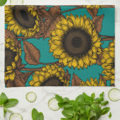 Linge De Cuisine Fleurs de soleil (Plié)