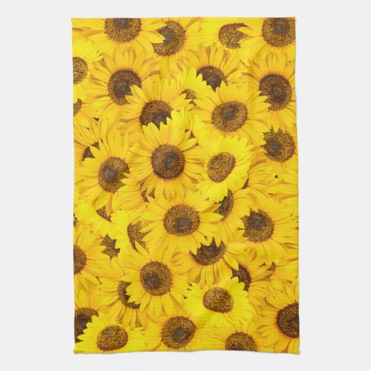 Linge De Cuisine Fleurs de soleil (Vertical)