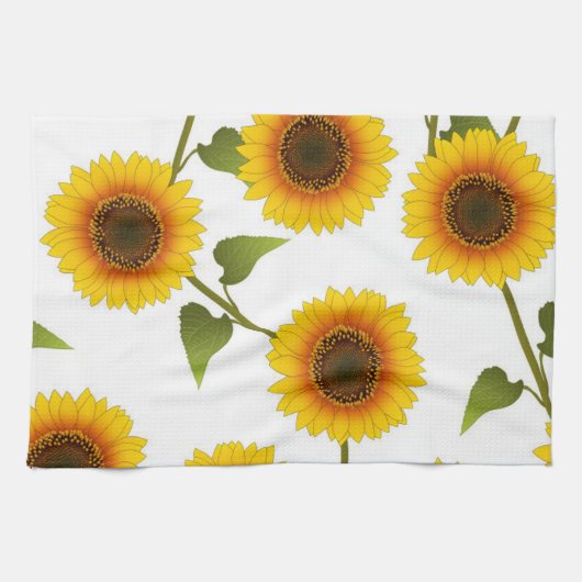 Linge De Cuisine Fleurs de soleil (Horizontal)