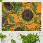 Linge De Cuisine Fleurs de soleil (Plié)