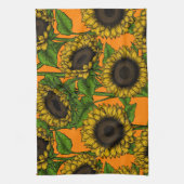 Linge De Cuisine Fleurs de soleil (Vertical)