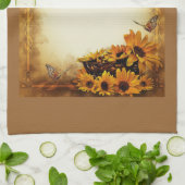 Linge De Cuisine Fleurs de soleil (Plié)