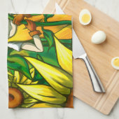Linge De Cuisine Fleurs de soleil (Quart Plié)
