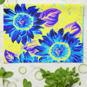 Linge De Cuisine Fleurs de soleil branlantes (Plié)