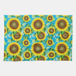 Linge De Cuisine Fleurs de soleil Bright Summer Nature Flora