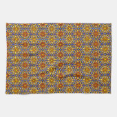 Linge De Cuisine Fleurs de soleil céleste (Horizontal)