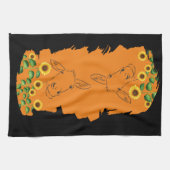 Linge De Cuisine Fleurs de soleil Donkey (Horizontal)