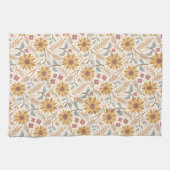 Linge De Cuisine Fleurs de soleil et oreilles de blé (Horizontal)