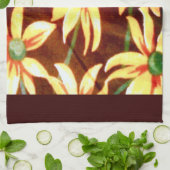 Linge De Cuisine Fleurs de soleil gaies (Plié)