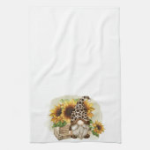 Linge De Cuisine Fleurs de soleil léopard Gnome (Vertical)
