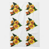 Linge De Cuisine Fleurs de soleil peintes (Vertical)