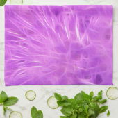 Linge De Cuisine Fleurs de teintes violettes transformées (Plié)