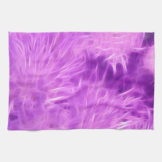 Linge De Cuisine Fleurs de teintes violettes transformées (Horizontal)