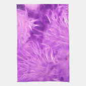 Linge De Cuisine Fleurs de teintes violettes transformées (Vertical)