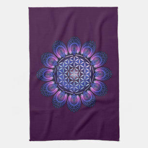 Linge De Cuisine FLEURS DE VIE / Blume des Lebens - Mandala II