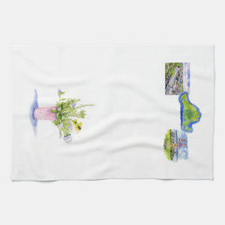 Linge De Cuisine fleurs de vignoble avec des images de vignoble