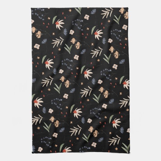 Linge De Cuisine Fleurs d'eau simples 1 (Vertical)