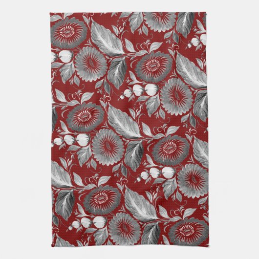 Linge De Cuisine Fleurs décoratives (Vertical)