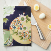 Linge De Cuisine Fleurs, design japonais (Quart Plié)