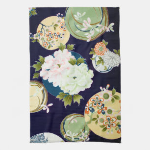 Linge De Cuisine Fleurs, design japonais