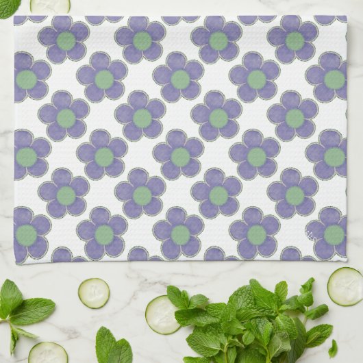 Linge De Cuisine Fleurs d'été (Plié)