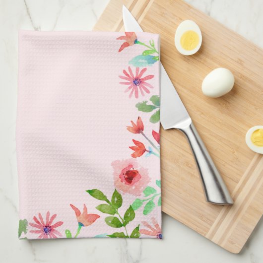 Linge De Cuisine Fleurs d'été (Quart Plié)