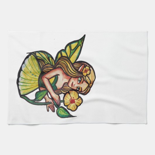 Linge De Cuisine Fleurs d'été Fée (Horizontal)