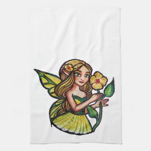 Linge De Cuisine Fleurs d'été Fée