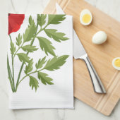 Linge De Cuisine Fleurs d'été joyeuses floraison de pavot (Quart Plié)