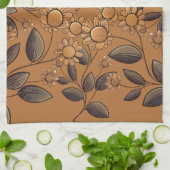 Linge De Cuisine Fleurs d'or (Plié)