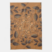 Linge De Cuisine Fleurs d'or (Vertical)