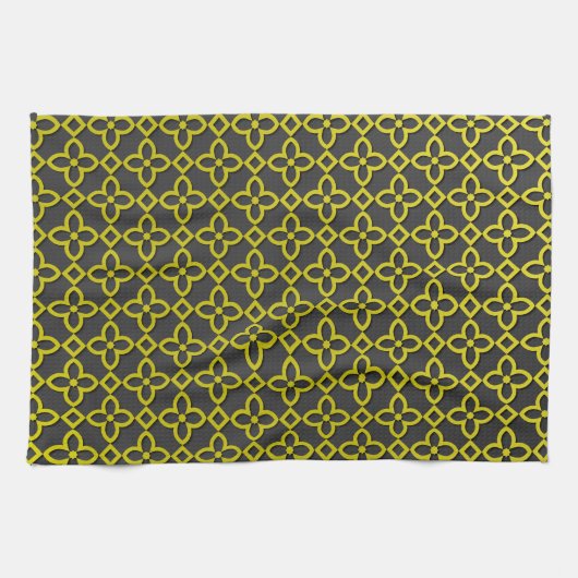 Linge De Cuisine Fleurs d'or (Horizontal)