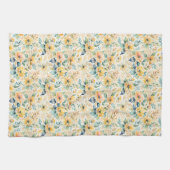 Linge De Cuisine Fleurs d'or Sunny (Horizontal)