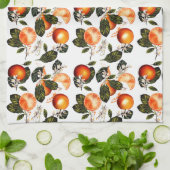 Linge De Cuisine Fleurs d'Orange  (Plié)