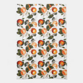 Linge De Cuisine Fleurs d'Orange  (Vertical)