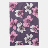 Linge De Cuisine Fleurs d'orchidées roses (Vertical)