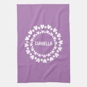 Linge De Cuisine Fleurs Et Coeurs Nom