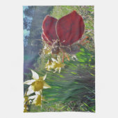 Linge De Cuisine Fleurs et fleurs jaunes (Vertical)