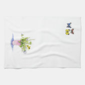 Linge De Cuisine fleurs et papillons de vignoble (Horizontal)