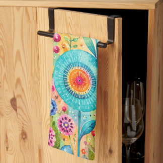 Linge De Cuisine Fleurs Fantaisistes