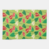 Linge De Cuisine Fleurs flamingo colorées motif (Horizontal)