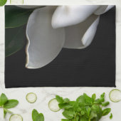 Linge De Cuisine Fleurs | Fleur de Magnolia blanc unique (Plié)