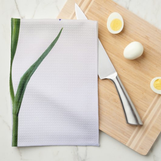 Linge De Cuisine Fleurs | Fleur Iris Violet (Quart Plié)