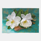 Linge De Cuisine Fleurs | Fleur Magnolia (Horizontal)